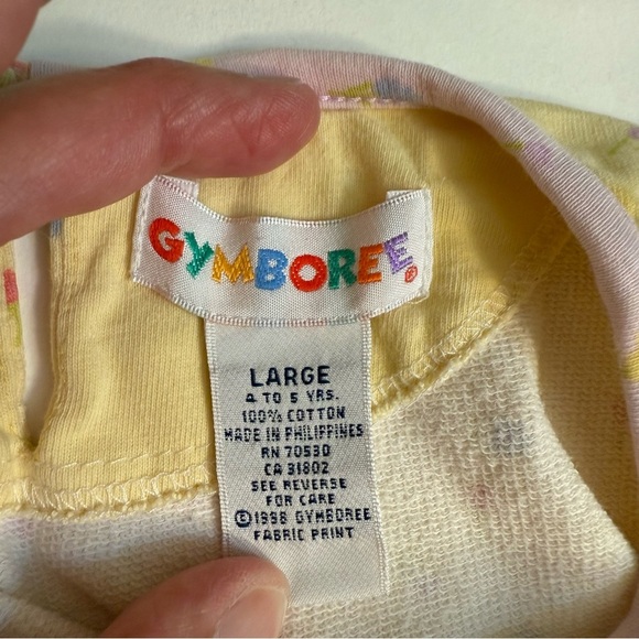 Gymboree vintage (1998) Yellow and purple girls  Dress size Large 4-5 yrs tulip - Picture 4 of 5